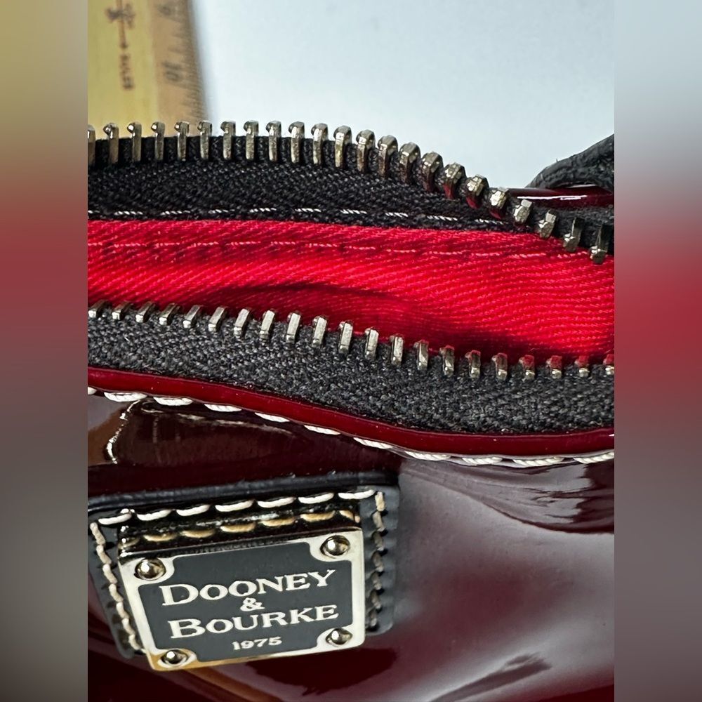 Dooney & Bourke Bitsy Mini Vintage Burgundy Bag - Picture 4 of 5